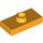 LEGO Bright Light Orange Deska 1 x 2 s 1 Stud (s drážkou a držákem spodního čepu) (15573)