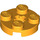 LEGO Bright Light Orange Deska 2 x 2 Kulatá s osa otvorem (s &#039;+&#039; otvorem pro nápravu) (4032)