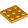 LEGO Bright Light Orange Deska 3 x 3 (11212)
