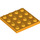 LEGO Bright Light Orange Plate 4 x 4 (3031)
