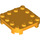 LEGO Bright Light Orange Deska 4 x 4 x 0.7 s Zaoblené rohy a Empty Middle (66792)