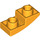 LEGO Bright Light Orange Sklon 1 x 2 Zakřivený Převrácený (24201)