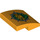 LEGO Bright Light Orange Sklon 2 x 2 Zakřivený s Jungle Explorers logo (15068 / 31587)