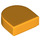 LEGO Bright Light Orange Dlaždice 1 x 1 Polovina Oval (24246 / 35399)