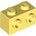 LEGO Bright Light Yellow Kostka 1 x 2 s Study na Jeden Postranní (11211)