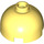LEGO Bright Light Yellow Kostka 2 x 2 Kulatá s Dome Horní (dutý čep, držák nápravy) (3262 / 30367)