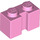 LEGO Bright Pink Kostka 1 x 2 s drážkou (4216)