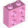 LEGO Bright Pink Kostka 1 x 2 x 1.6 s Study na Jeden Postranní (1939 / 22885)
