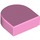 LEGO Bright Pink Dlaždice 1 x 1 Polovina Oval (24246 / 35399)