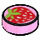 LEGO Bright Pink Dlaždice 1 x 1 Kulatá s Strawberry (15826 / 98138)
