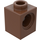 LEGO Brown Kostka 1 x 1 s otvorem (6541)