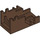 LEGO Brown Minifig Dělo 2 x 4 Základna (2527)