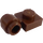 LEGO Brown Deska 1 x 1 s klipem (Tlustý prsten) (4081 / 41632)