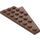 LEGO Brown Klín Deska 4 x 8 Křídlo Levá se spodním zářezem (3933)