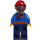 LEGO Stavební dělník ženský (Modrá Bunda) Minifigurka