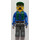 LEGO Stavební dělník s Zelená Víčko Minifigurka