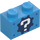 LEGO Tmavě azurová Kostka 1 x 2 s Bílá Question Mark na Dark Modrá Ozubené kolo Cog se spodní trubičkou (76887 / 107964)