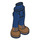 LEGO Tmavě modrá Boky s Pants s Medium Tělová Boots a Dark Modrá Laces (35642)