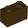 LEGO Dark Brown Kostka 1 x 2 se spodní trubkou (3004 / 93792)