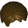 LEGO Dark Brown Krátký Tousled Vlasy s Postranní Parting (62810 / 88425)