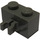 LEGO Dark Gray Kostka 1 x 2 s Vertikální Klip (mezera v klipu) (30237)