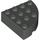 LEGO Dark Gray Kostka 4 x 4 Kulatá Roh (2577)