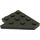 LEGO Dark Gray Klín Deska 4 x 4 Křídlo Pravá (3935)
