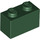 LEGO Dark Green Kostka 1 x 2 se spodní trubkou (3004 / 93792)