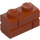 LEGO Tmavě oranžová Kostka 1 x 2 s Embossed Bricks (98283)