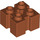 LEGO Dark Orange Kostka 2 x 2 s Slots a Axlehole (39683 / 90258)