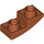 LEGO Dark Orange Sklon 1 x 2 Zakřivený Převrácený (24201)