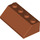 LEGO Dark Orange Sklon 2 x 4 (45°) s drsným povrchem (3037)