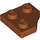 LEGO Dark Orange Klín Deska 2 x 2 Cut Roh (26601)