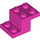 LEGO Dark Pink Konzola 2 x 3 s Deska a Step bez spodního držáku čepu (18671)