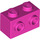LEGO Dark Pink Kostka 1 x 2 s Study na Jeden Postranní (11211)