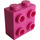 LEGO Dark Pink Kostka 1 x 2 x 1.6 s Study na Jeden Postranní (1939 / 22885)
