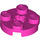 LEGO Dark Pink Deska 2 x 2 Kulatá s osa otvorem (s &#039;+&#039; otvorem pro nápravu) (4032)