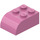 LEGO Dark Pink Sklon Kostka 2 x 3 s Zakřivená Rohí část (6215)