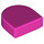 LEGO Dark Pink Dlaždice 1 x 1 Polovina Oval (24246 / 35399)