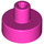 LEGO Dark Pink Dlaždice 1 x 1 Kulatá s Hollow Tyčka (20482 / 31561)