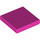 LEGO Dark Pink Tile 2 x 2 s Groove (3068 / 88409)