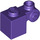 LEGO Dark Purple Kostka 1 x 1 x 2 s Scroll a Open Stud (20310)