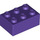 LEGO Dark Purple Kostka 2 x 3 (3002)