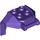 LEGO Dark Purple Design Kostka 4 x 3 x 3 s 3.2 Shaft (27167)
