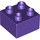 LEGO Dark Purple Duplo Kostka 2 x 2 (3437 / 89461)