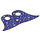 LEGO Dark Purple High Collar for Minifigure Plášť s Stars a Moons (18692 / 88686)