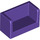 LEGO Dark Purple Panel 1 x 2 x 1 s ZAVŘENO Rohy (23969 / 35391)