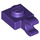 LEGO Dark Purple Deska 1 x 1 s Horizontální klip (Tlustý otevřený &#039;O&#039; klip) (52738 / 61252)