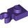 LEGO Dark Purple Deska 1 x 1 s Vertikální Klip (Tlustý otevřený &#039;O&#039; klip) (44860 / 60897)