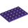 LEGO Dark Purple Deska 4 x 6 (3032)